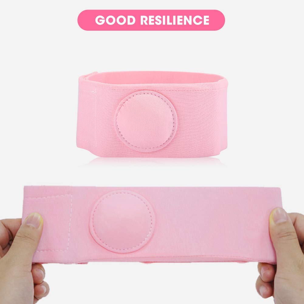 Hernia belt for babies, 2-piece hernia belt treatment for hernia therapy for children umbilical hernia belt for newborns infant newborn belt(Rosa) - Image 7